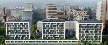 Čtvrť Emila Kolbena - bytové domy Kamila, Albína a Marie