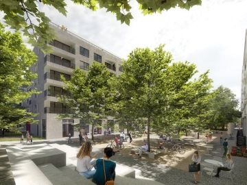 Skanska Residential - Cukrovarnické náměstí - interiér, třetí etapa projektu Modřanský cukrovar