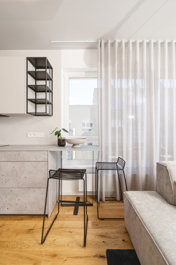 Modřanský cukrovar, interiér bytu, designérka Markéta Daňková