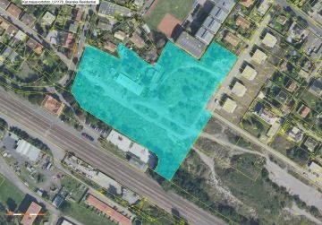 Katastrální mapa pozemku projektu Satalice, Skanska Residential a.s.